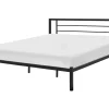 Sängyt<Beliani Parisanky Metalli Musta 180 X 200 Cm Cusset