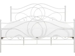 Store Beliani Parisanky Metalli Valkoinen 180 X 200 Cm Lyra