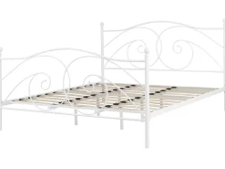 Sängyt<Beliani Parisanky Metalli Valkoinen 180 X 200 Cm Dinard