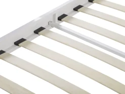 Fashion Beliani Parisanky Metalli Valkoinen/Vaalea Puu 180 X 200 Cm Maurs