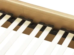 Sängyt<Beliani Parisanky Nahka Led-Valot Kulta 180 X 200 Cm Paris