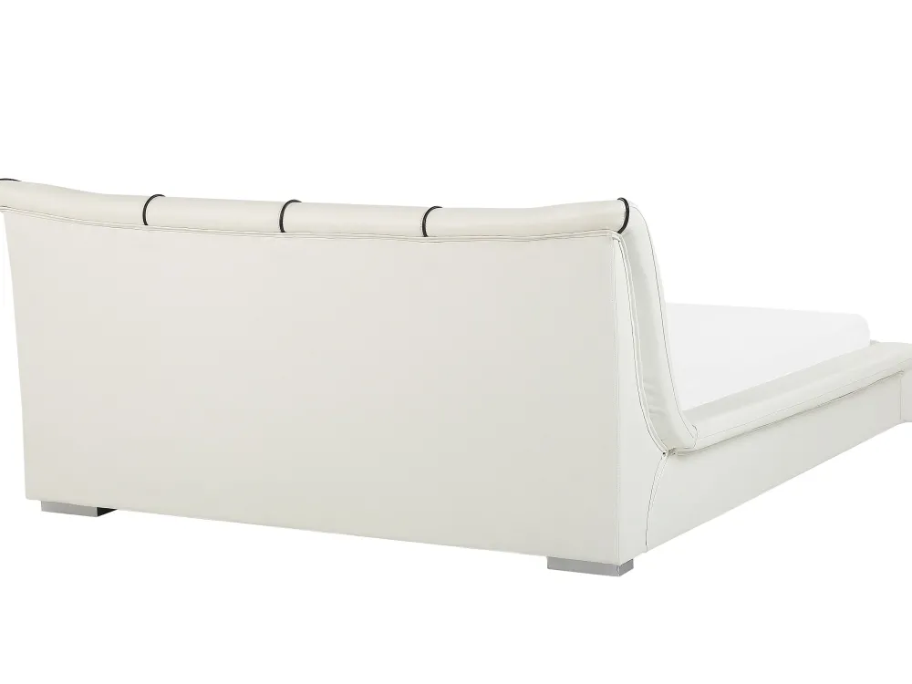 Discount Beliani Parisanky Nahka Luonnonvalkoinen 180 X 200 Cm Nantes