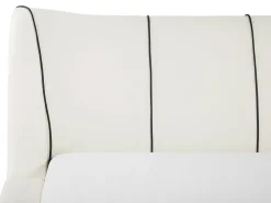 Discount Beliani Parisanky Nahka Luonnonvalkoinen 180 X 200 Cm Nantes