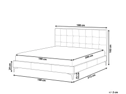 Cheap Beliani Parisanky Sametti Harmaa 180 X 200 Cm Ambert