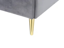 Online Beliani Parisanky Sametti Harmaa 180 X 200 Cm Forbach