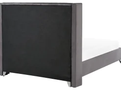 Sängyt<Beliani Parisanky Sametti Harmaa 180 X 200 Cm Lubbon