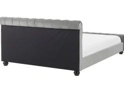 Cheap Beliani Parisanky Sametti Harmaa 180 X 200 Cm Avallon