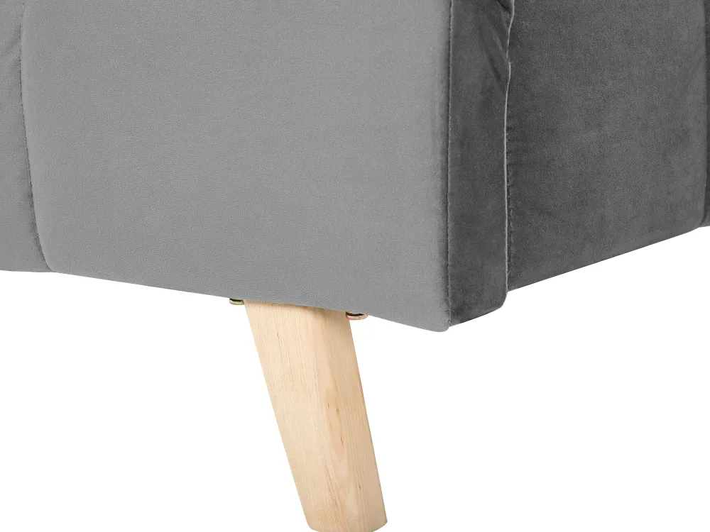 Sängyt<Beliani Parisanky Sametti Harmaa 160 X 200 Cm Senlis