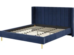 Clearance Beliani Parisanky Sametti Laivastonsininen 180 X 200 Cm Villette