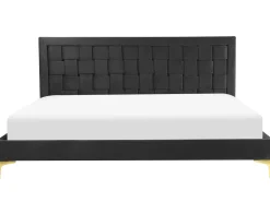 Fashion Beliani Parisanky Sametti Musta 180 X 200 Cm Limoux