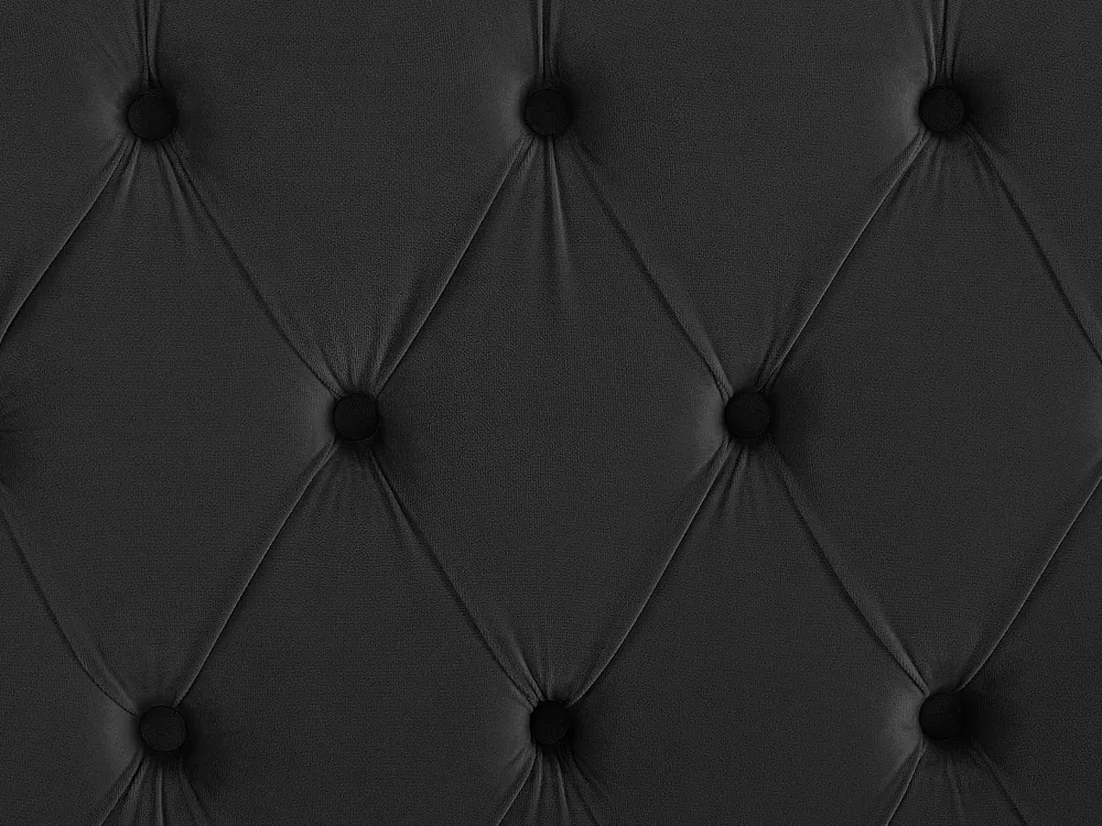 Sängyt<Beliani Parisanky Sametti Musta 180 X 200 Cm Lubbon