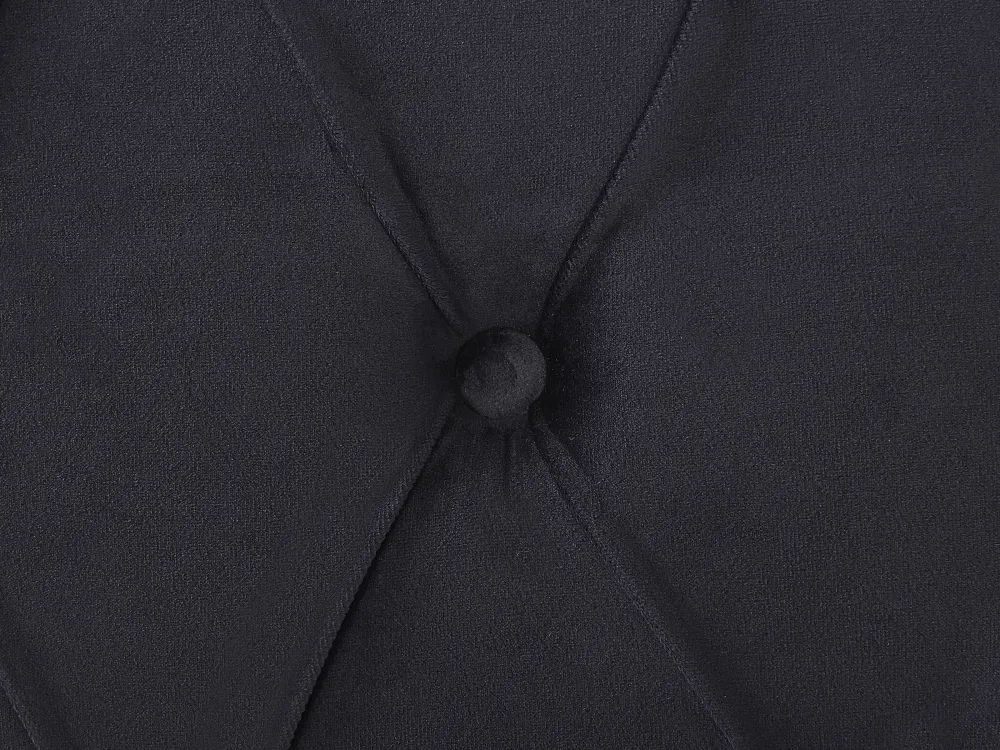 Sängyt<Beliani Parisanky Sametti Musta 180 X 200 Cm Avallon