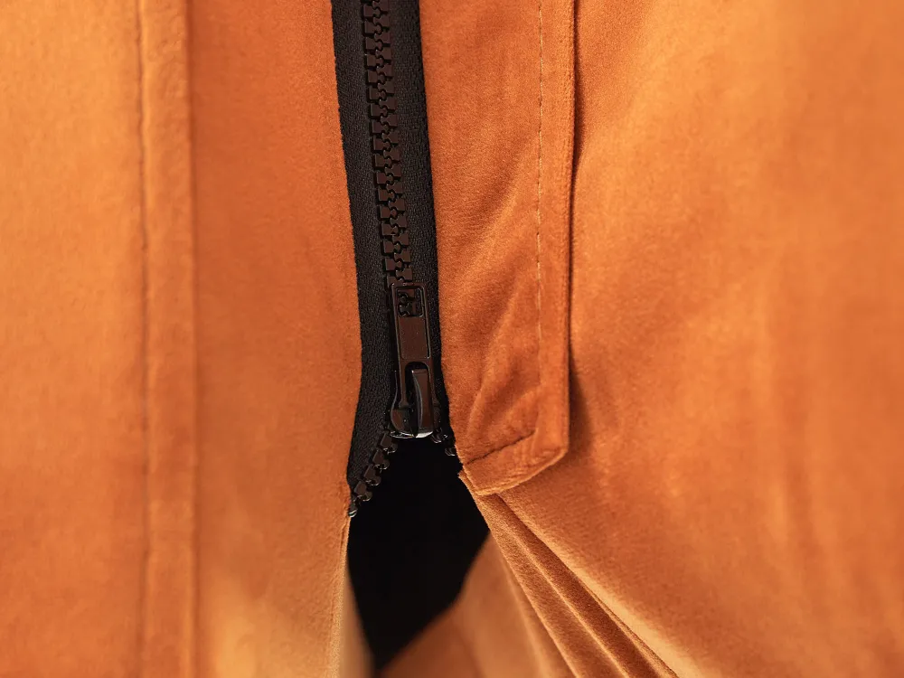 Sängyt<Beliani Parisanky Sametti Oranssi 160 X 200 Cm Melle