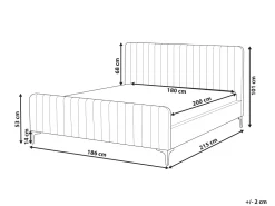 Clearance Beliani Parisanky Sametti Pastellipinkki 180 X 200 Cm Lunan