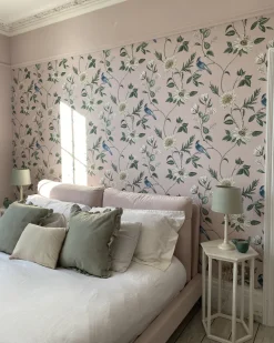 Sängyt<Beliani Parisanky Sametti Pastellipinkki 180 X 200 Cm Melle