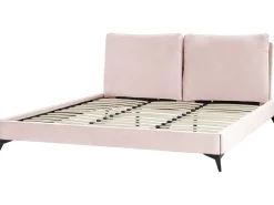 Sängyt<Beliani Parisanky Sametti Pastellipinkki 180 X 200 Cm Melle