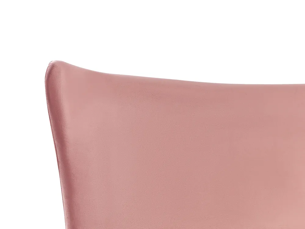 Sängyt<Beliani Parisanky Sametti Persikka 180 X 200 Cm Chaleix