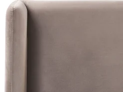 Sängyt<Beliani Parisanky Sametti Ruskeanharmaa 160 X 200 Cm Arette