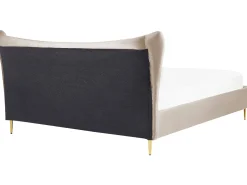 Flash Sale Beliani Parisanky Sametti Ruskeanharmaa 180 X 200 Cm Chaleix