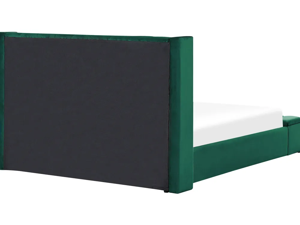 Clearance Beliani Parisanky Sametti Säilytystila Smaragdinvihrea 180 X 200 Cm Noyers