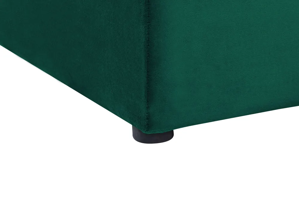 Clearance Beliani Parisanky Sametti Säilytystila Smaragdinvihrea 180 X 200 Cm Noyers