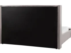 Sängyt<Beliani Parisanky Sametti Säilytystila Harmaa 180 X 200 Cm Noyers