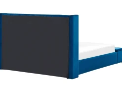 Sängyt<Beliani Parisanky Sametti Säilytystila Laivastonsininen 180 X 200 Cm Noyers