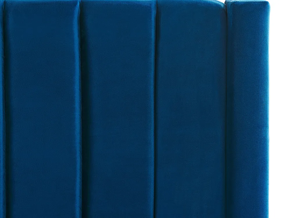 Sängyt<Beliani Parisanky Sametti Säilytystila Laivastonsininen 180 X 200 Cm Noyers