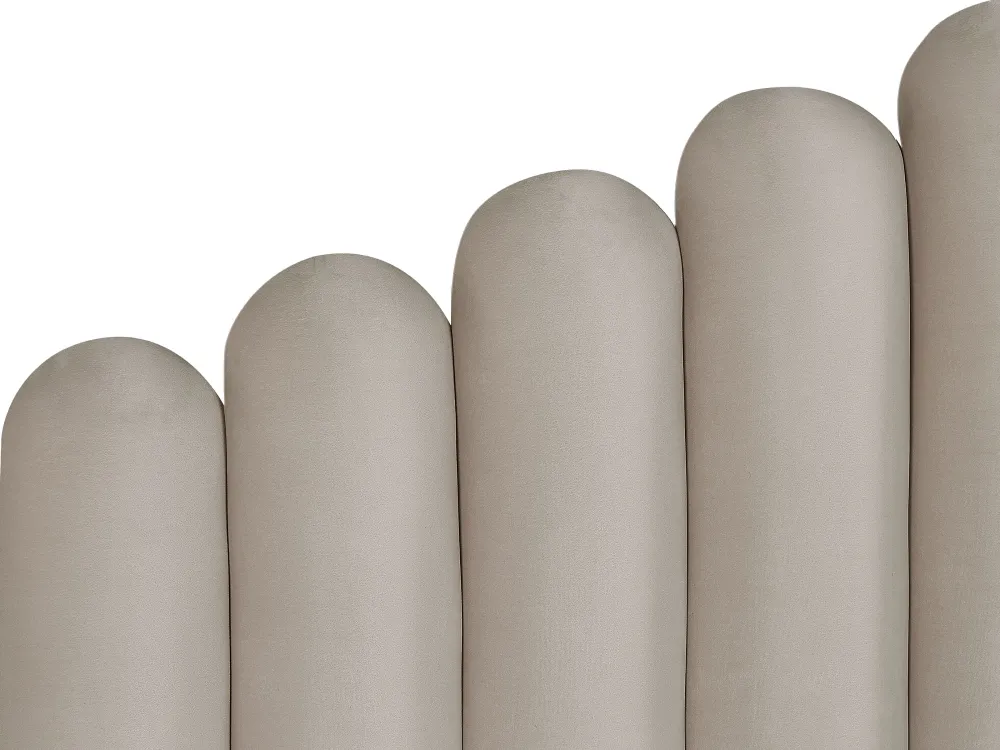 Sängyt<Beliani Parisanky Sametti Säilytystila Ruskeanharmaa 180 X 200 Cm Vincennes