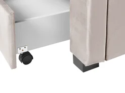 Discount Beliani Parisanky Sametti Säilytystila Beige 180 X 200 Cm Lievin