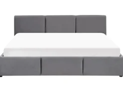 Sängyt<Beliani Parisanky Sametti Säilytystila Tummanharmaa 180 X 200 Cm Bousse