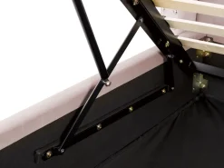 Sängyt<Beliani Parisanky Sametti Säilytystila Vaaleanpunainen 180 X 200 Cm Lubbon