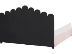 Sängyt<Beliani Parisanky Sametti Säilytystila Pastellipinkki 180 X 200 Cm Vincennes