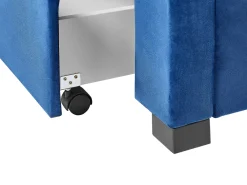 Sängyt<Beliani Parisanky Sametti Säilytystila Laivastonsininen 180 X 200 Cm Lievin