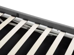 New Beliani Parisanky Sametti Säilytystila Tummanharmaa 180 X 200 Cm Metz