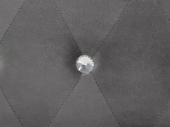 New Beliani Parisanky Sametti Säilytystila Tummanharmaa 180 X 200 Cm Metz