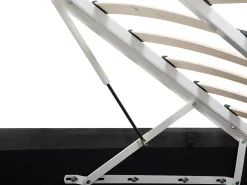 New Beliani Parisanky Sametti Säilytystila Tummanharmaa 180 X 200 Cm Metz