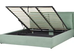 Sale Beliani Parisanky Sametti Säilytystila Mintunvihrea 180 X 200 Cm Bajonna