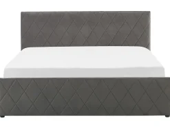 Clearance Beliani Parisanky Sametti Säilytystila Harmaa 180 X 200 Cm Rochefort