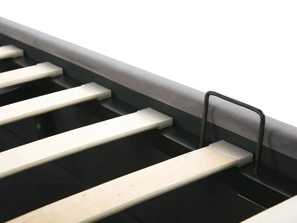 Clearance Beliani Parisanky Sametti Säilytystila Harmaa 180 X 200 Cm Rochefort