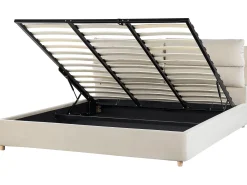 Discount Beliani Parisanky Sametti Säilytystila Vaalea Beige 180 X 200 Cm Batilly