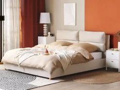 Discount Beliani Parisanky Sametti Säilytystila Vaalea Beige 180 X 200 Cm Batilly