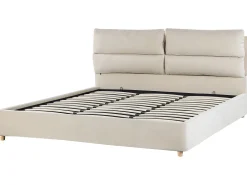 Discount Beliani Parisanky Sametti Säilytystila Vaalea Beige 180 X 200 Cm Batilly