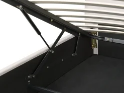 Sängyt<Beliani Parisanky Sametti Säilytystila Luonnonvalkoinen 180 X 200 Cm Lavaur