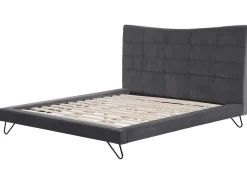 Sängyt<Beliani Parisanky Sametti Tummanharmaa 180 X 200 Cm Lannion