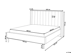 Sängyt<Beliani Parisanky Sametti Tummanvihrea 180 X 200 Cm Villette