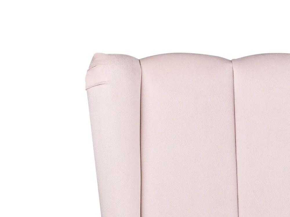 Store Beliani Parisanky Sametti Usb-Portti Pastellipinkki 140 X 200 Cm Miribel