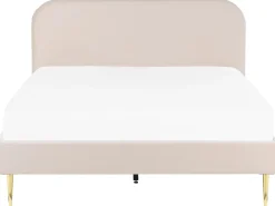 Fashion Beliani Parisanky Sametti Vaalea Beige 180 X 200 Cm Flayat