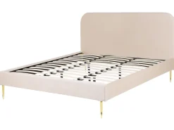 Fashion Beliani Parisanky Sametti Vaalea Beige 180 X 200 Cm Flayat