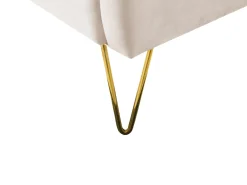 Sängyt<Beliani Parisanky Sametti Vaalea Beige 180 X 200 Cm Ambillou